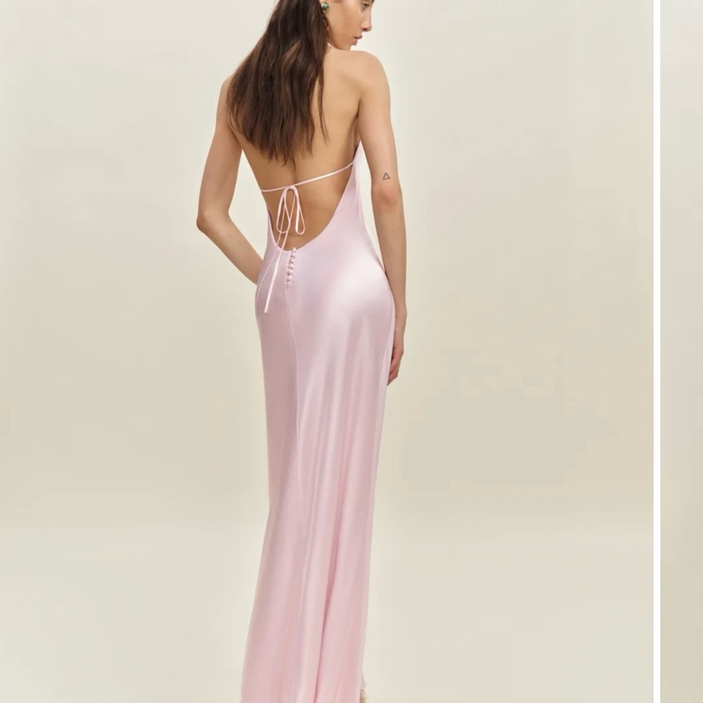 🔴Reformation Jeany Silk Dress Cherry Blossom Pink XS
